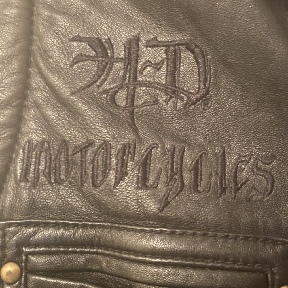 Harley Davidson Genuine Leather Vest Women Medium - Picture 5 of 11
